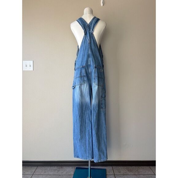 Star co. mid wash bib denim overalls - Picture 4 of 8